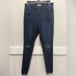 Warp + Weft MXP Milan High Rise Distressed Skinny Jeans 30x28